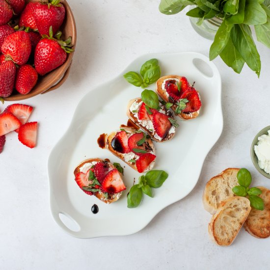 Summer Strawberry Toasts