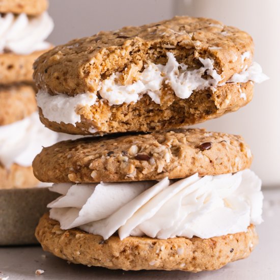 Oatmeal Cookie Sandwiches (GF + V)