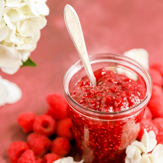 Homemade Red or Black Raspberry Jam