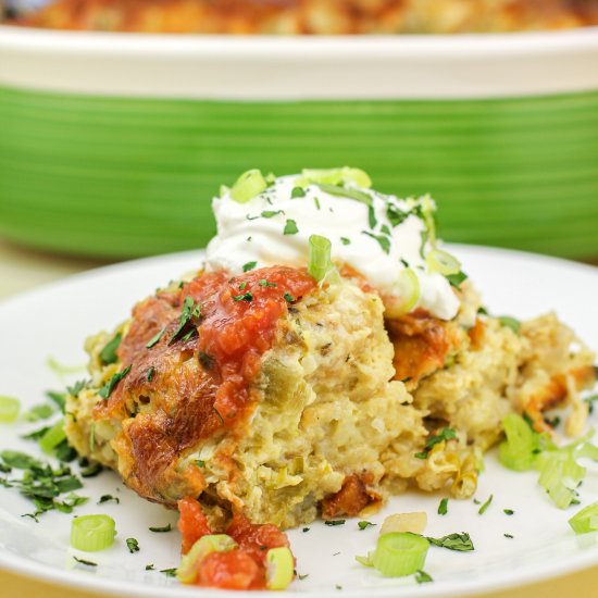 Green Chile Egg Casserole