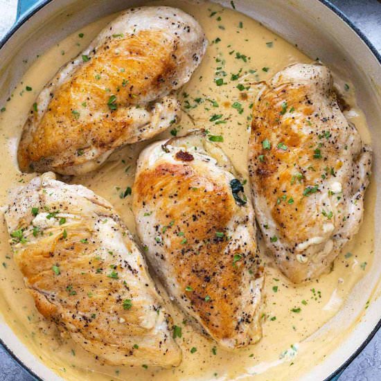 Mushroom Stuffed Chicken Breast