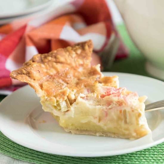 Rhubarb Custard Pie