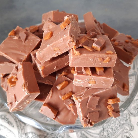 Milk Chocolate and Daim Fudge