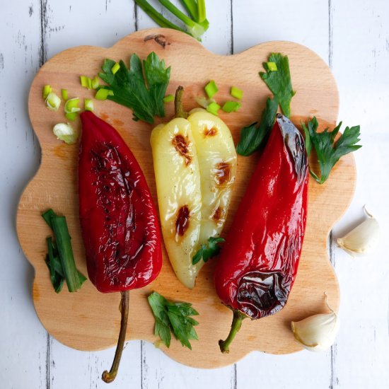 Grilled Sweet Peppers