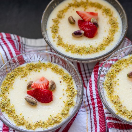 Keskul (Turkish Almond Pudding)