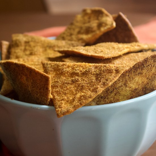 Homemade Vegan Nacho Chips