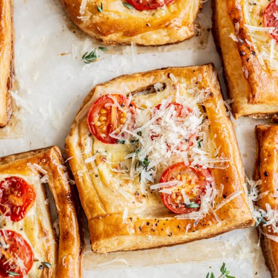 Puff Pastry Tomato Tartlets