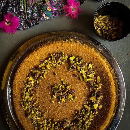 Healthier Vegan Stuffed Kunafa