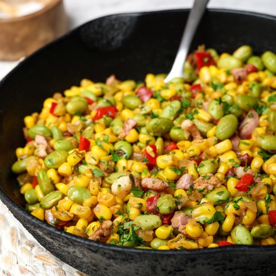 Edamame Succotash