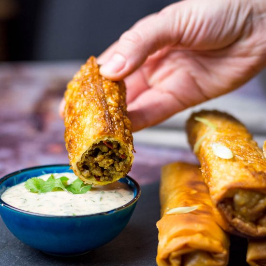 Lamb Sambousek with Filo Pastry