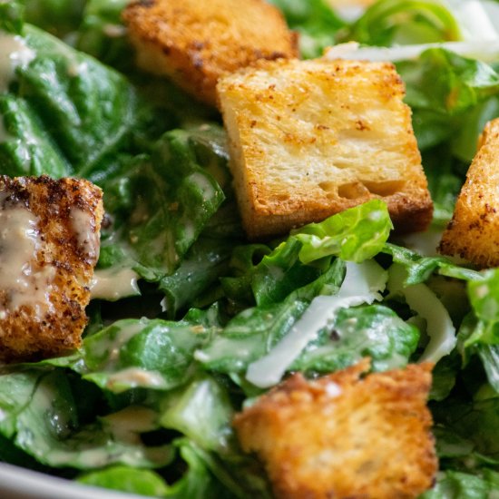 Seasoned Air Fryer Croutons