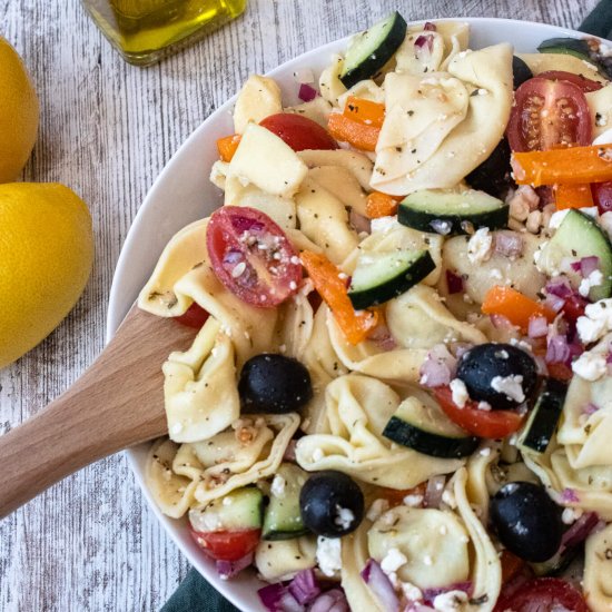 Mediterranean Pasta Salad with Tort