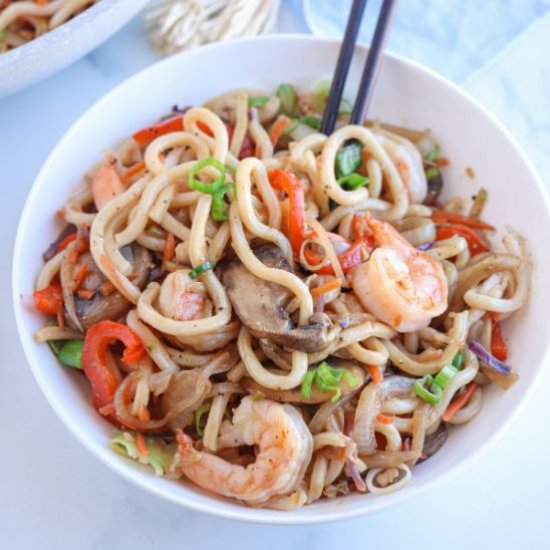 Shrimp Yaki Udon