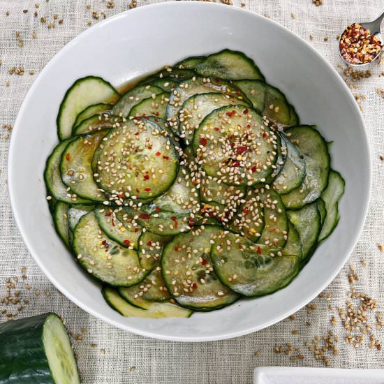 Vegan Asian Cucumber Salad