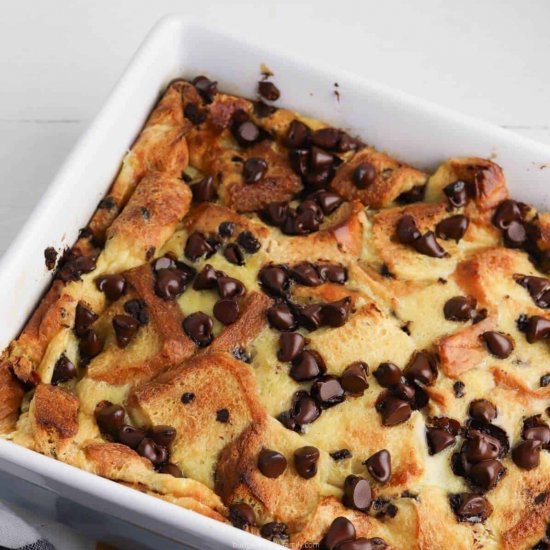 Chocolate Chip French Toast Casserole