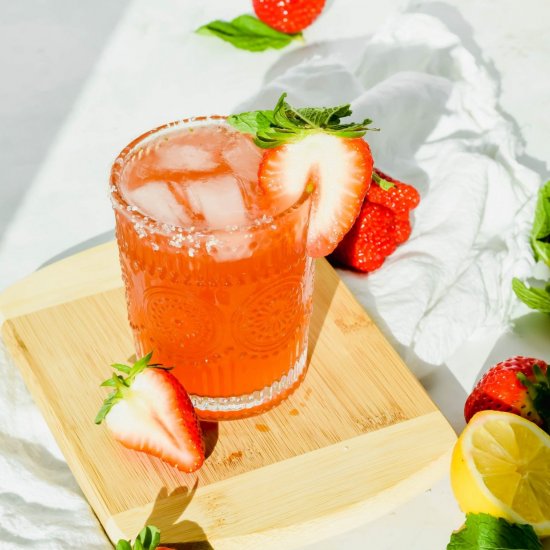 Strawberry Mint Cocktail