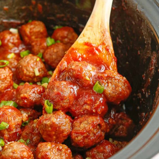 Slow Cooker Cranberry Meatballs