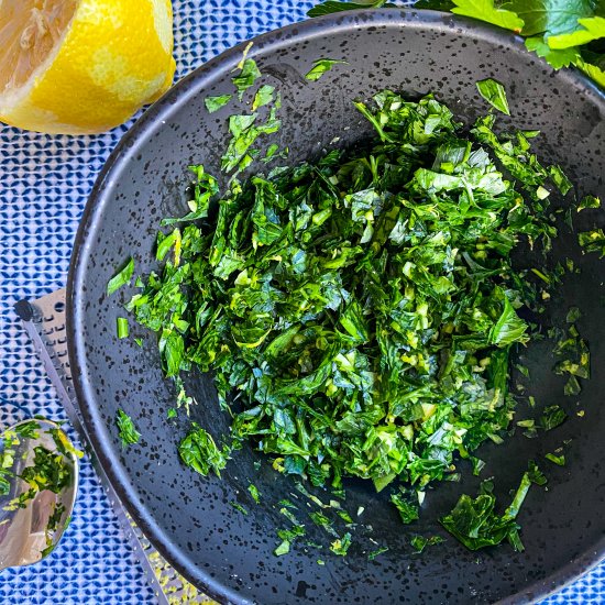 Classic Italian Gremolata Sauce