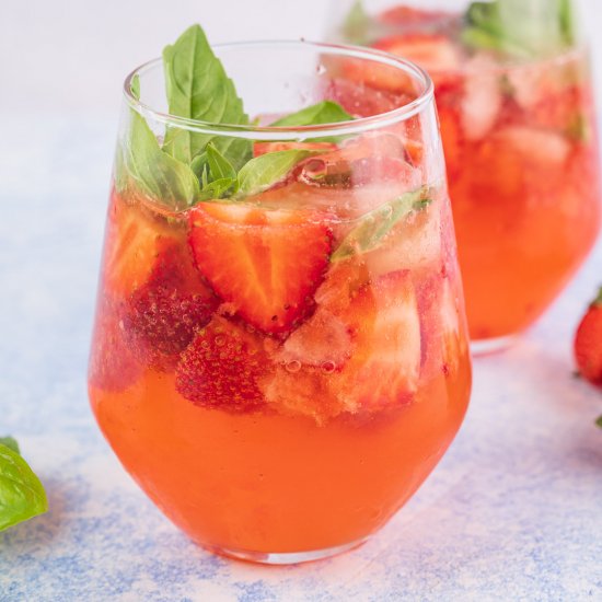 strawberry basil cocktail