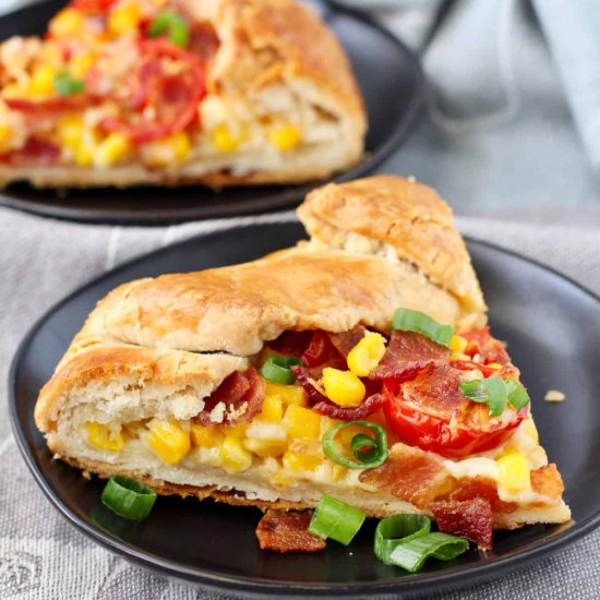 Bacon, Tomato, and Corn Galette