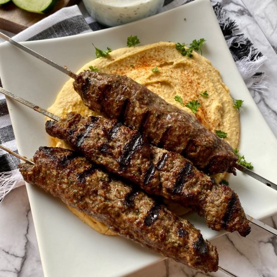 Kafta- Lebanese Beef Kafta Kebabs