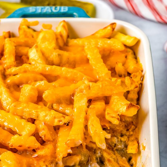 Cheeseburger French Fry Casserole