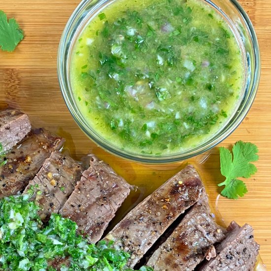 Cilantro Chimichurri Sauce Recipe