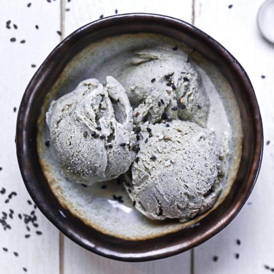 Black Sesame Ice Cream