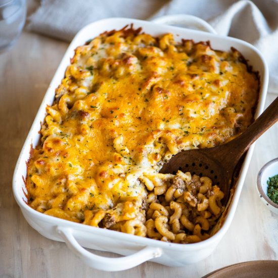 Easy Cheeseburger Casserole