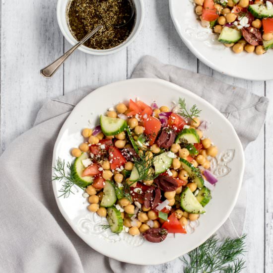 Lettuceless Greek Salad