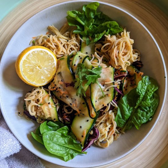 Ribboned Courgette Noodle Salad