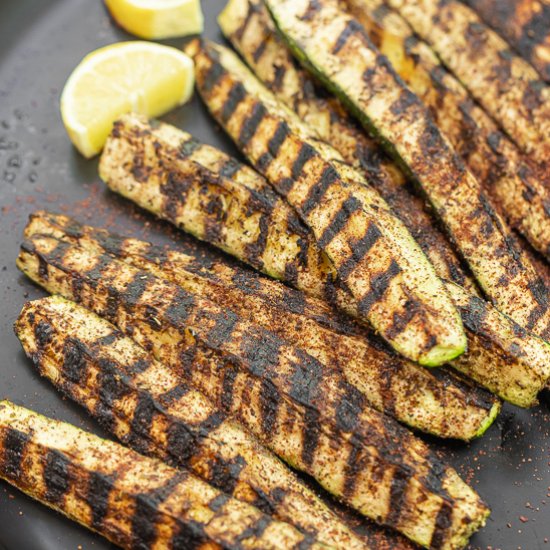 Perfectly Charred Grilled Zucchini!