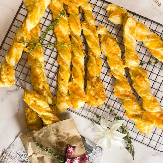 Puff Pastry Cheese Straws