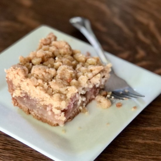 Rhubarb Oat Bars