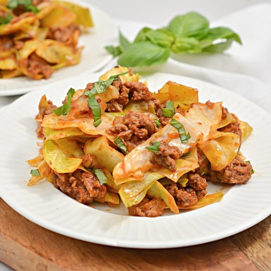 KETO ITALIAN BEEF & CABBAGE NOODLES