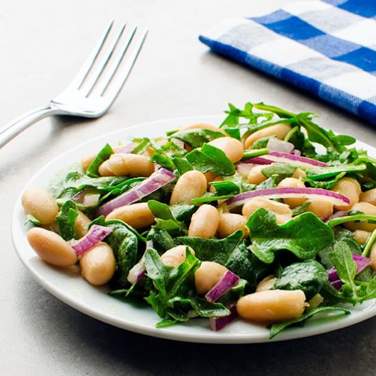 White Beans and Fresh Greens Salad