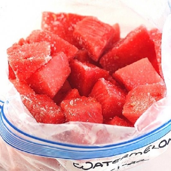 how to freeze watermelon