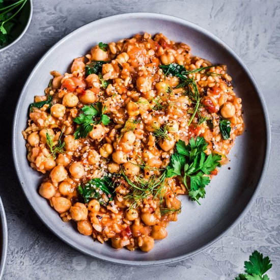 IP Fennel, Chickpea and Rice Stew