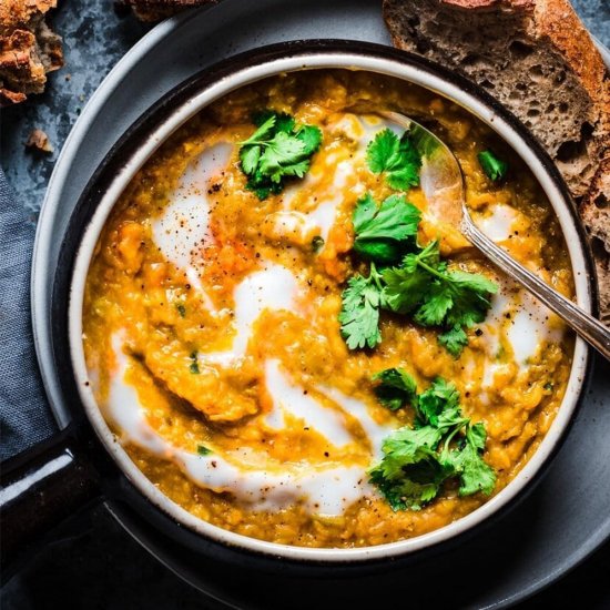 IP Red Lentil Sweet Potato Soup