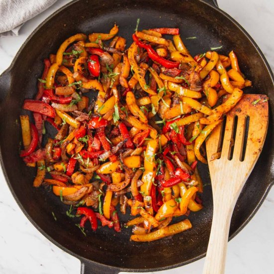 Healthy Roasted Fajita Vegetables