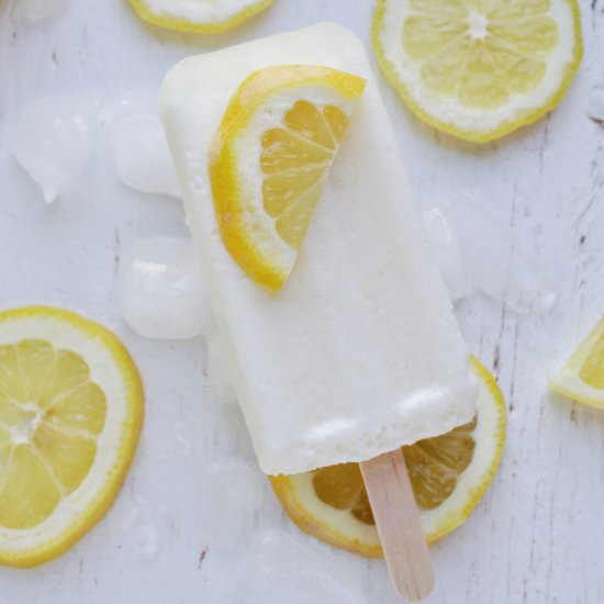 Lemonade Popsicles (4 Ingredients)