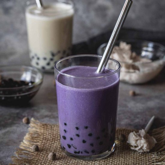 Taro Milk Tea 2 Ways