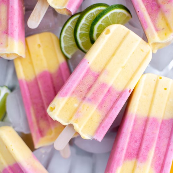 Strawberry Mango Popsicles