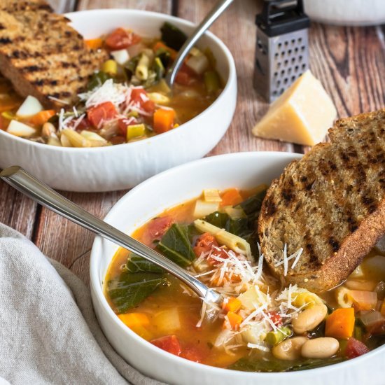 Spring vegetable minestrone