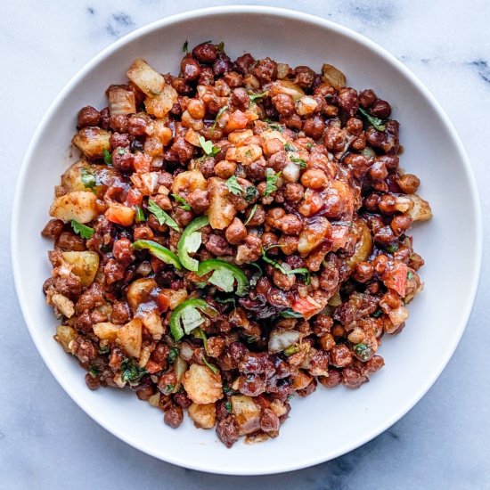 Indian Chickpea Salad(Chana Chaat)