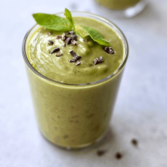 Vegan Shamrock Shake (No Bananas!)