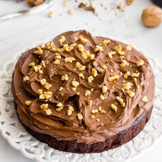 Chocolate Walnut Cake