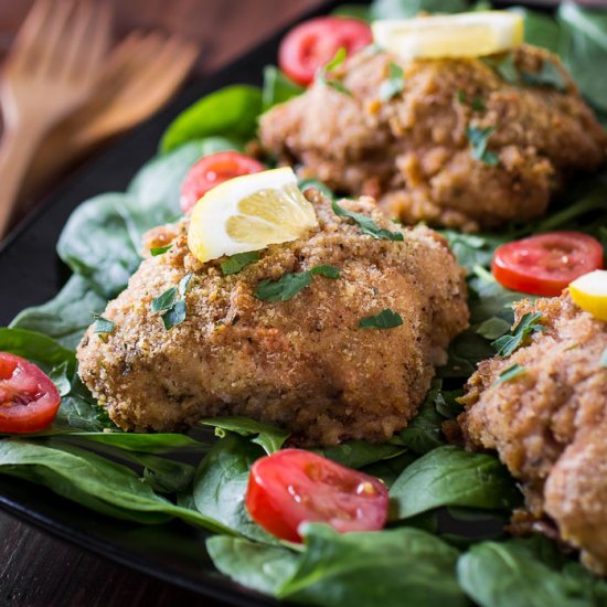 Baked Breaded Lemon Chicken