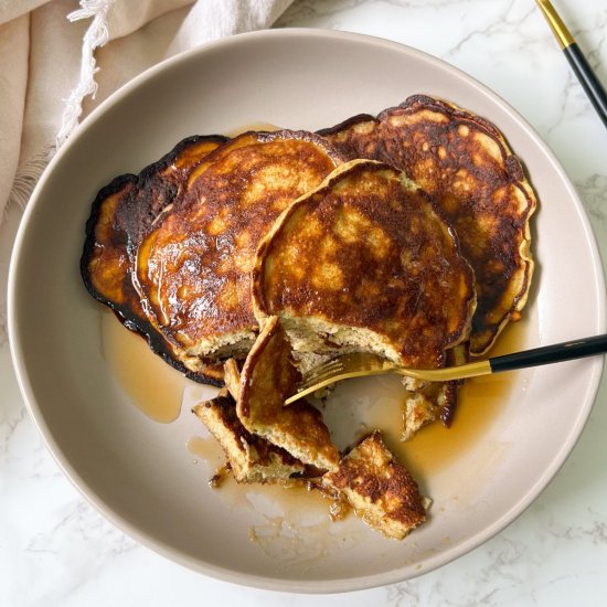 healthy banana protein pancakes