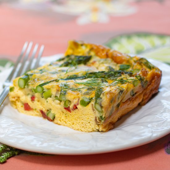 Asparagus Frittata-Roast Peppers